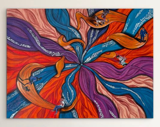 Original Acrylic Painting – Lifeline, Canvas 80x60