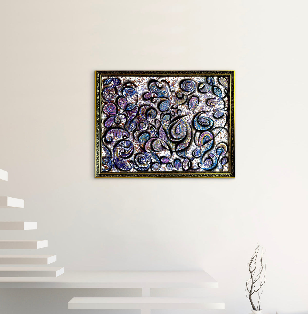 Original Acrylic Painting – Mischief of the Genie, Canvas 80x60
