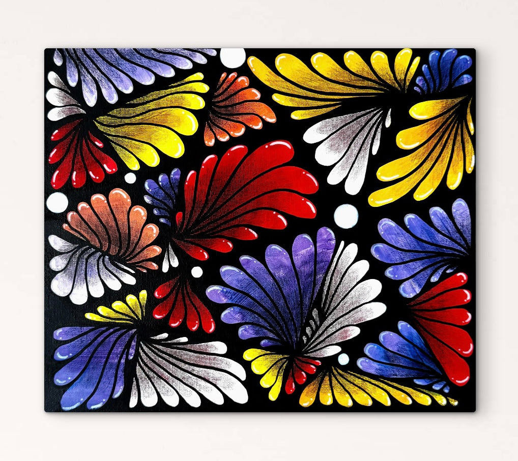 The Hidden Garden – Set of 3 Original Acrylic Paintings on Canvas