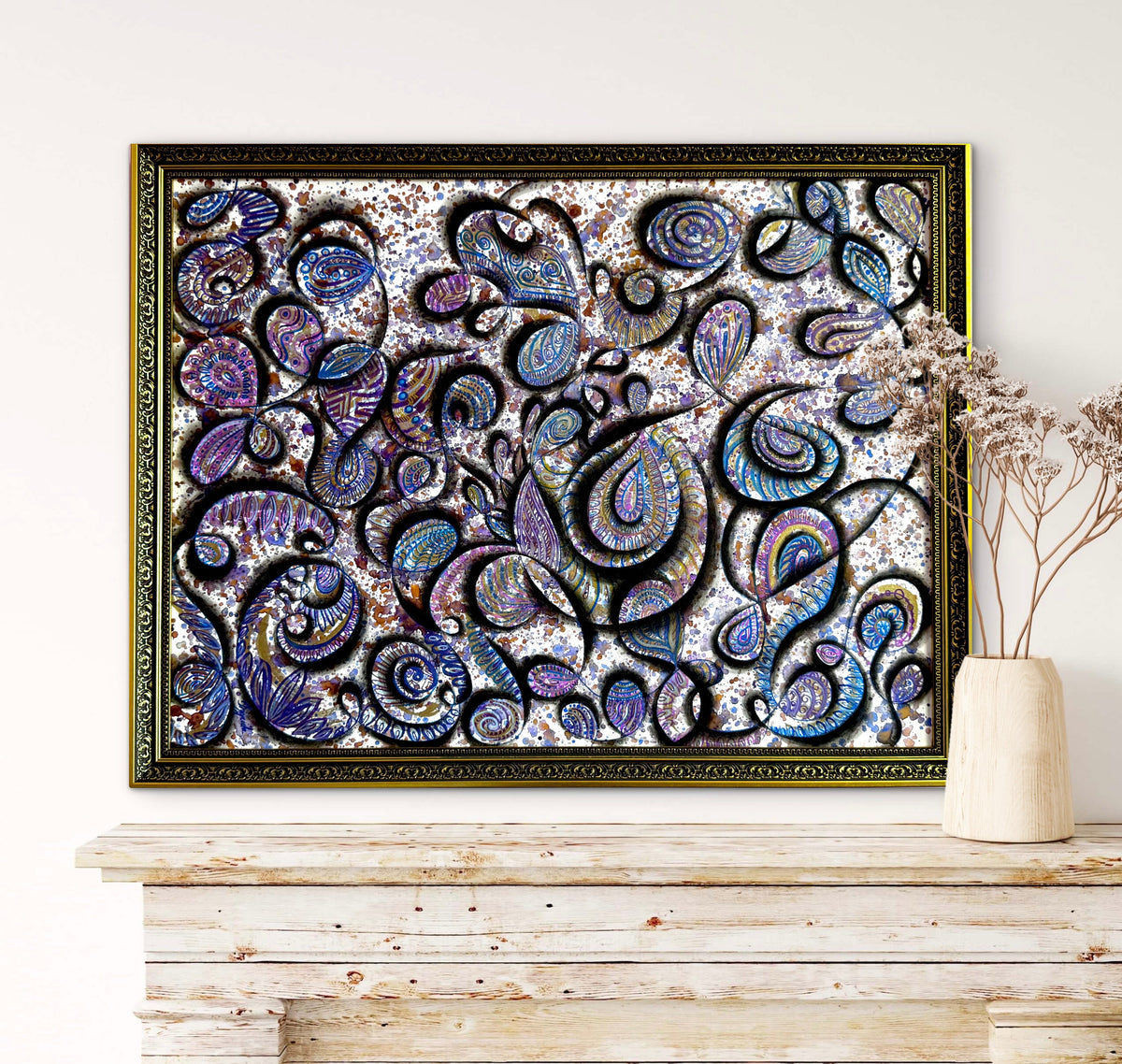 Original Acrylic Painting – Mischief of the Genie, Canvas 80x60