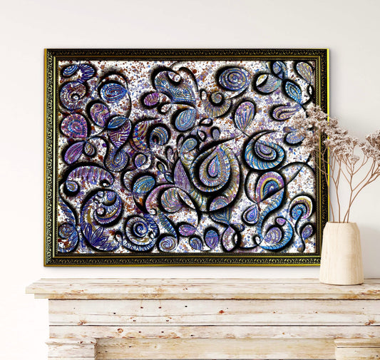 Original Acrylic Painting – Mischief of the Genie, Canvas 80x60