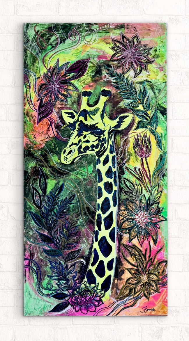 Original Acrylic Painting – The Tall One, Canvas 100x50