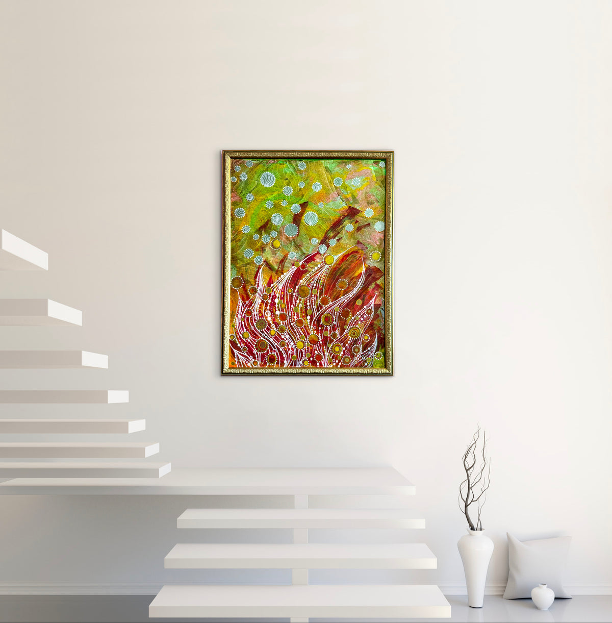 Original Acrylic Painting – A Cold Day in Summer, Canvas 80x60