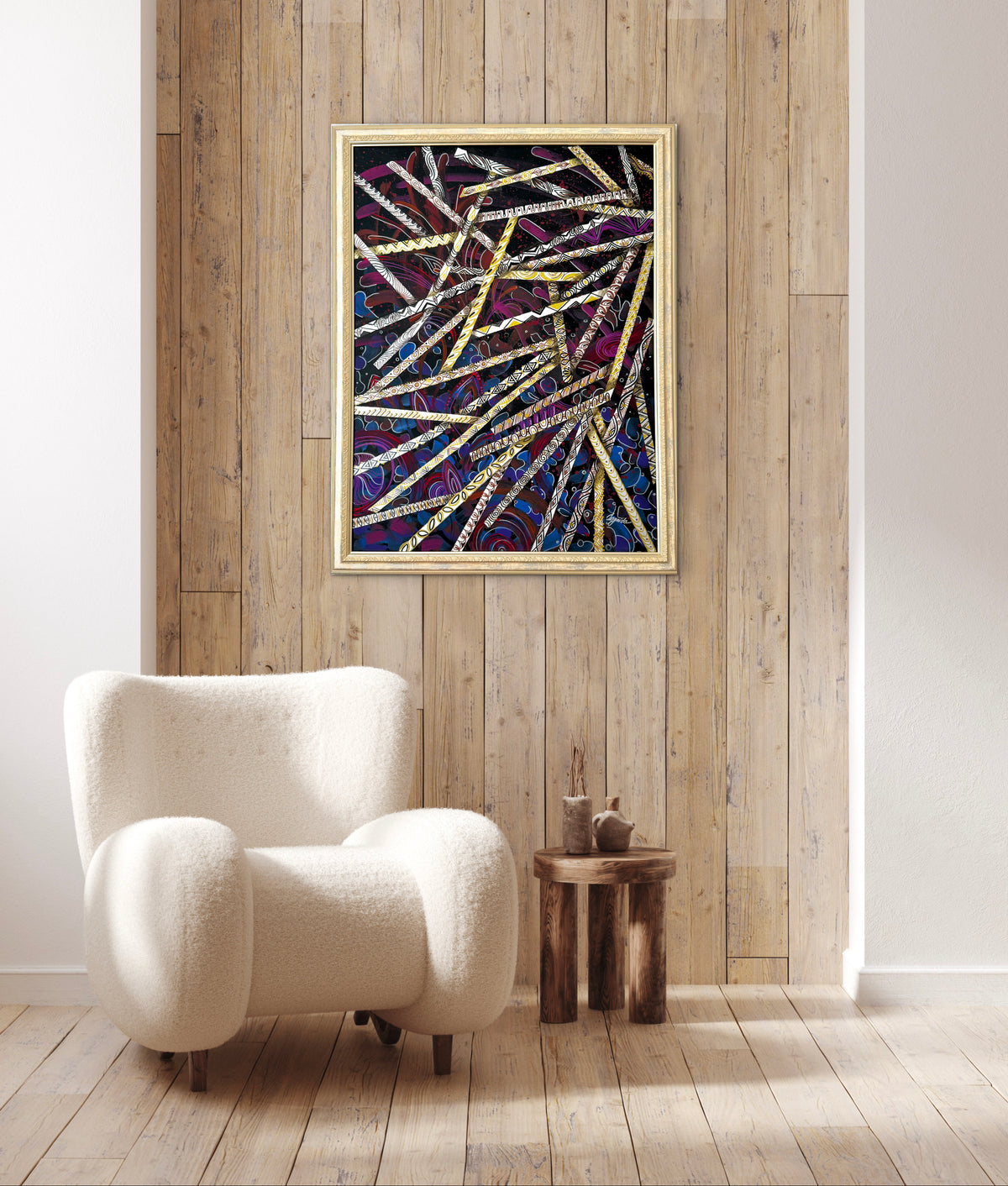 Original Acrylic Painting – Fragile Shards, Canvas 80x60