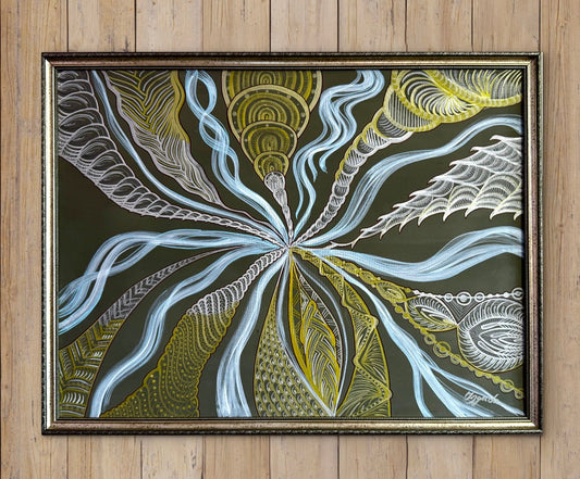Original Acrylic Painting – Heart of Vortex, Canvas 80x60