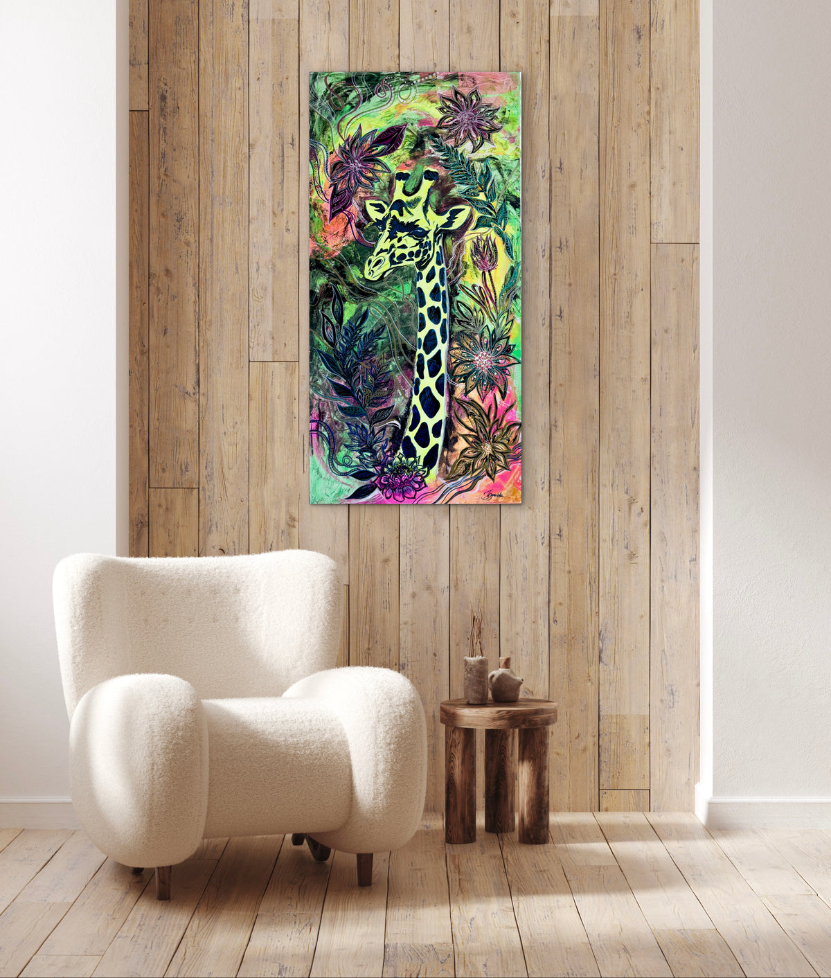 Original Acrylic Painting – The Tall One, Canvas 100x50