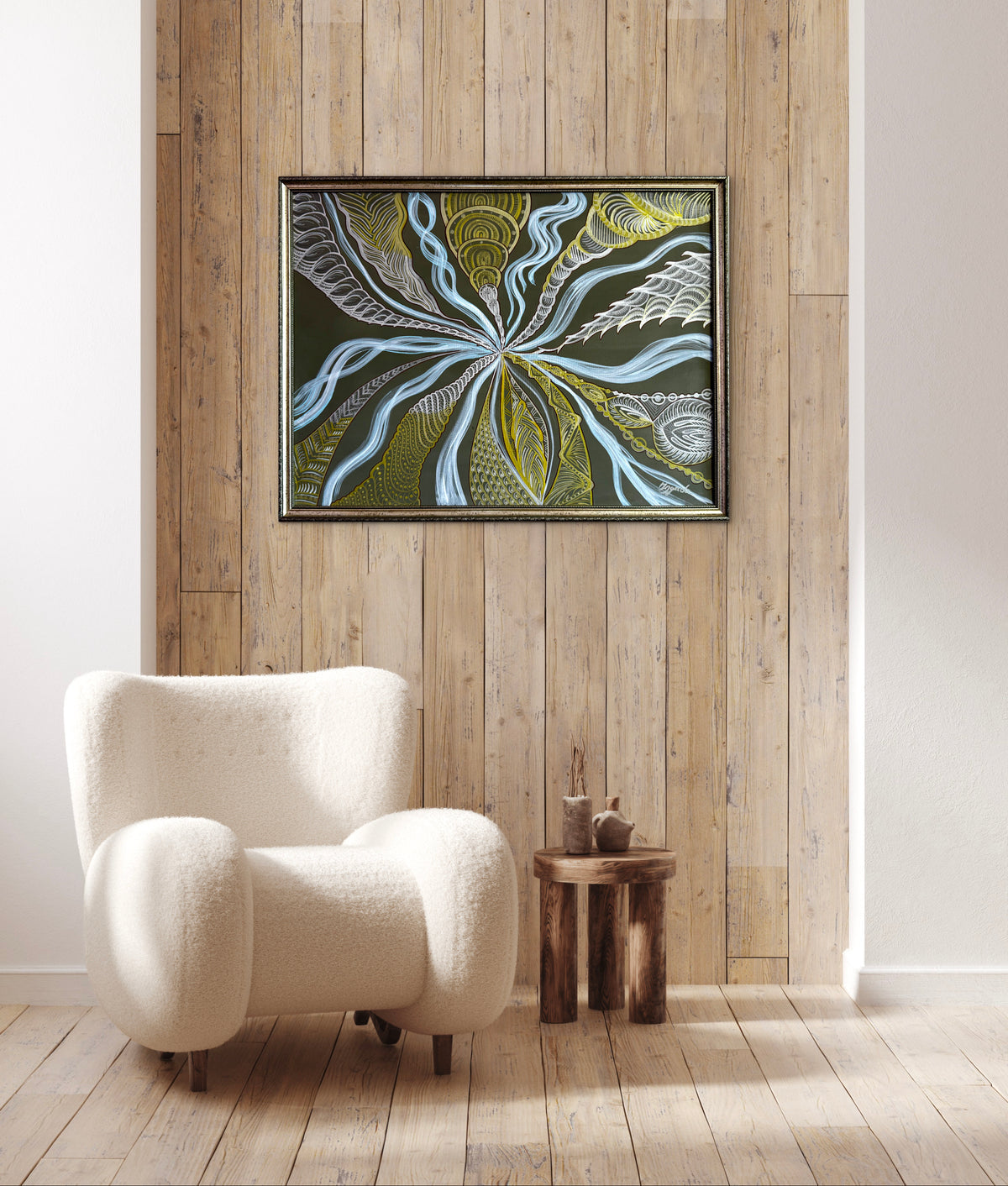 Original Acrylic Painting – Heart of Vortex, Canvas 80x60
