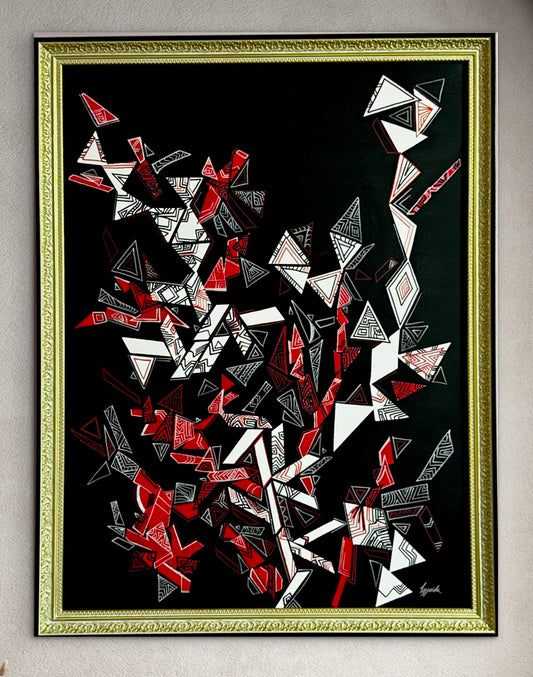 Original Acrylic Painting – Fragments of Time, Canvas 80x60