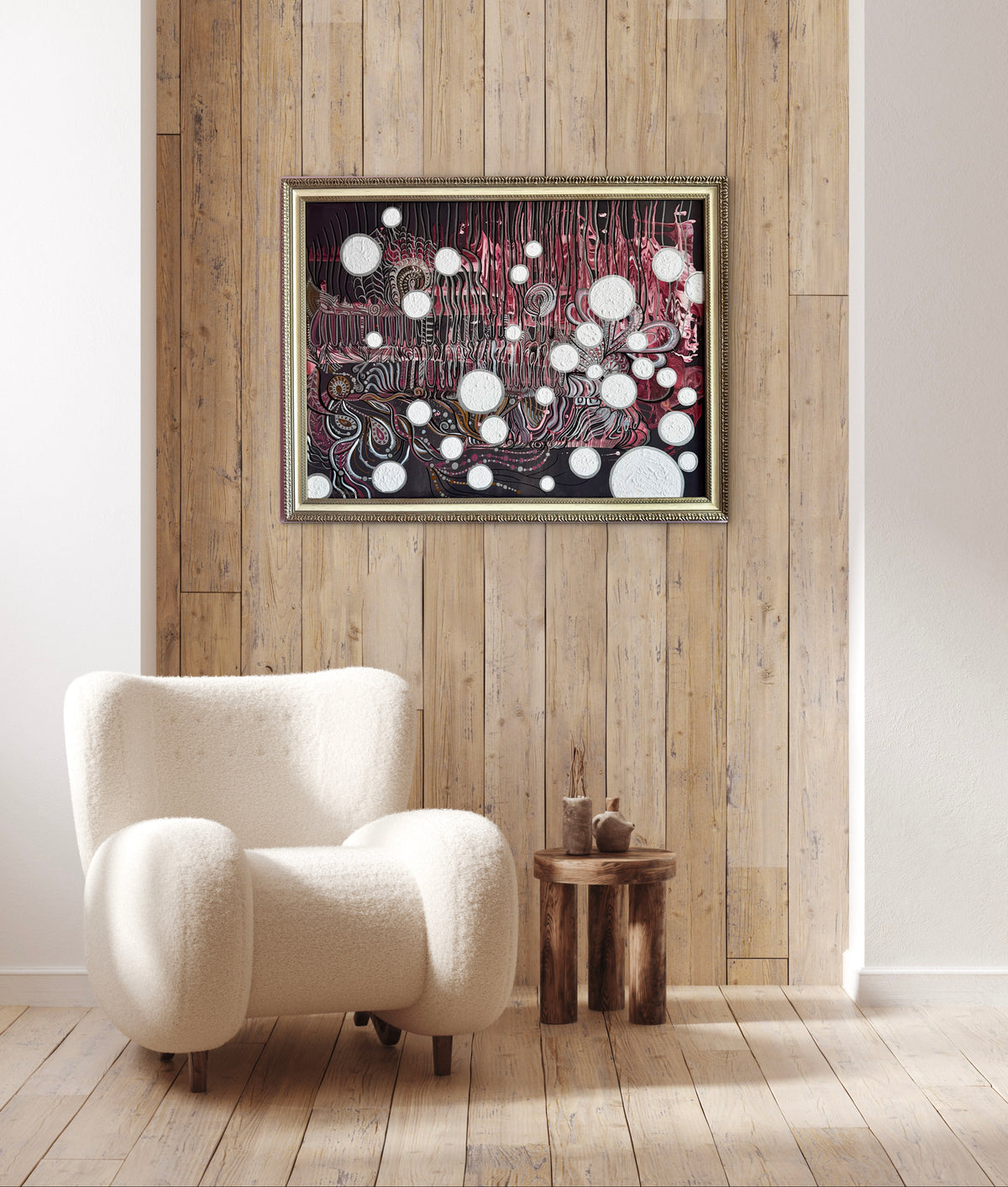 Original Acrylic Painting – Losing Marbles, Canvas 80x60