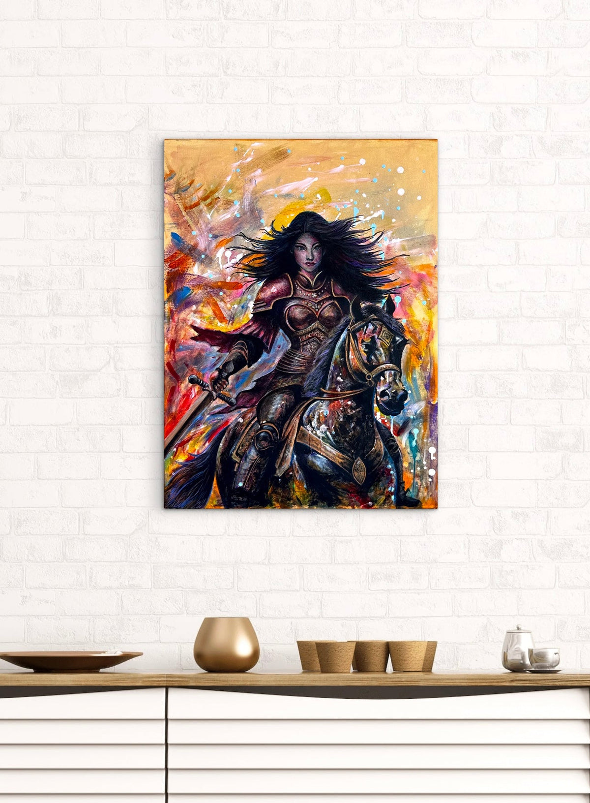 Original Acrylic Painting – The Shadow Dancer, Canvas 60x80