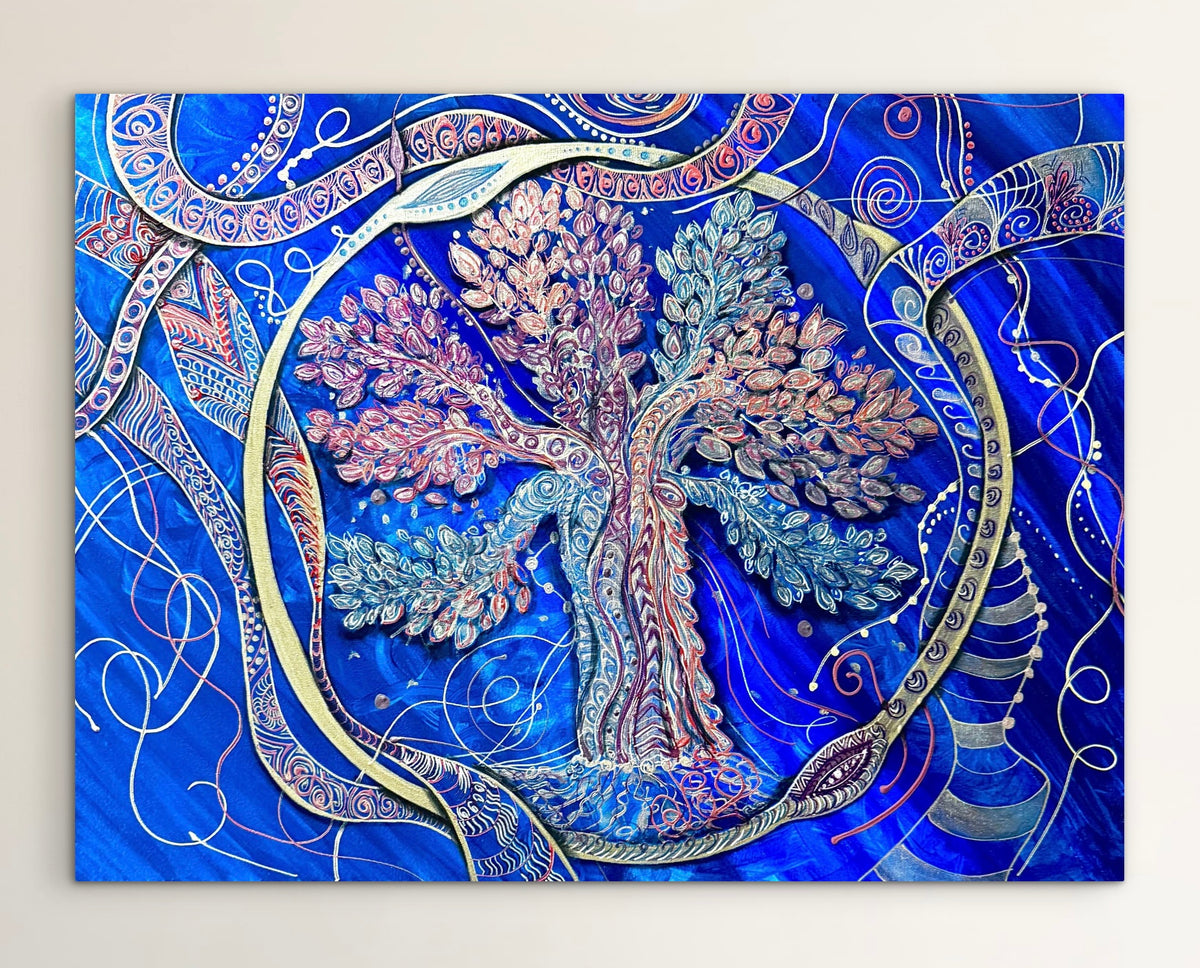 Original Acrylic Painting – The Branches of Light, Canvas 80x60