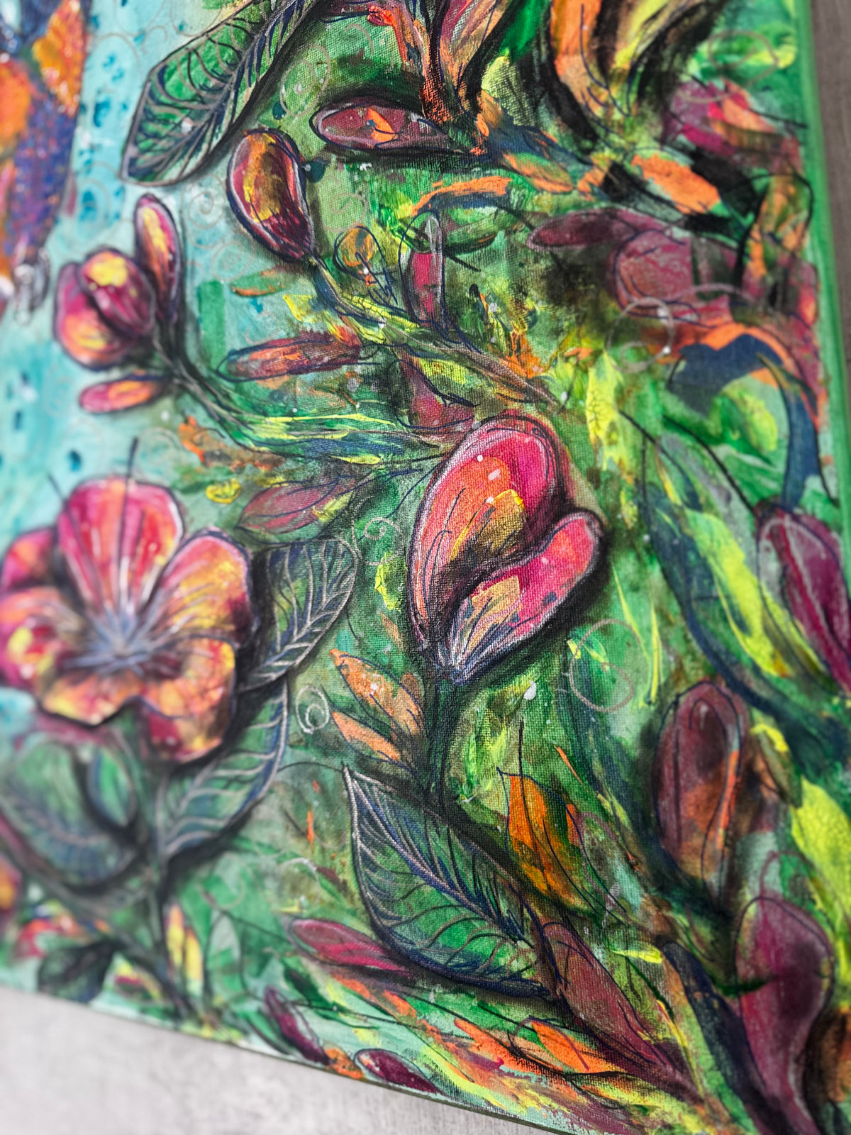 Original Acrylic Painting – Nectar. Canvas, 50x70