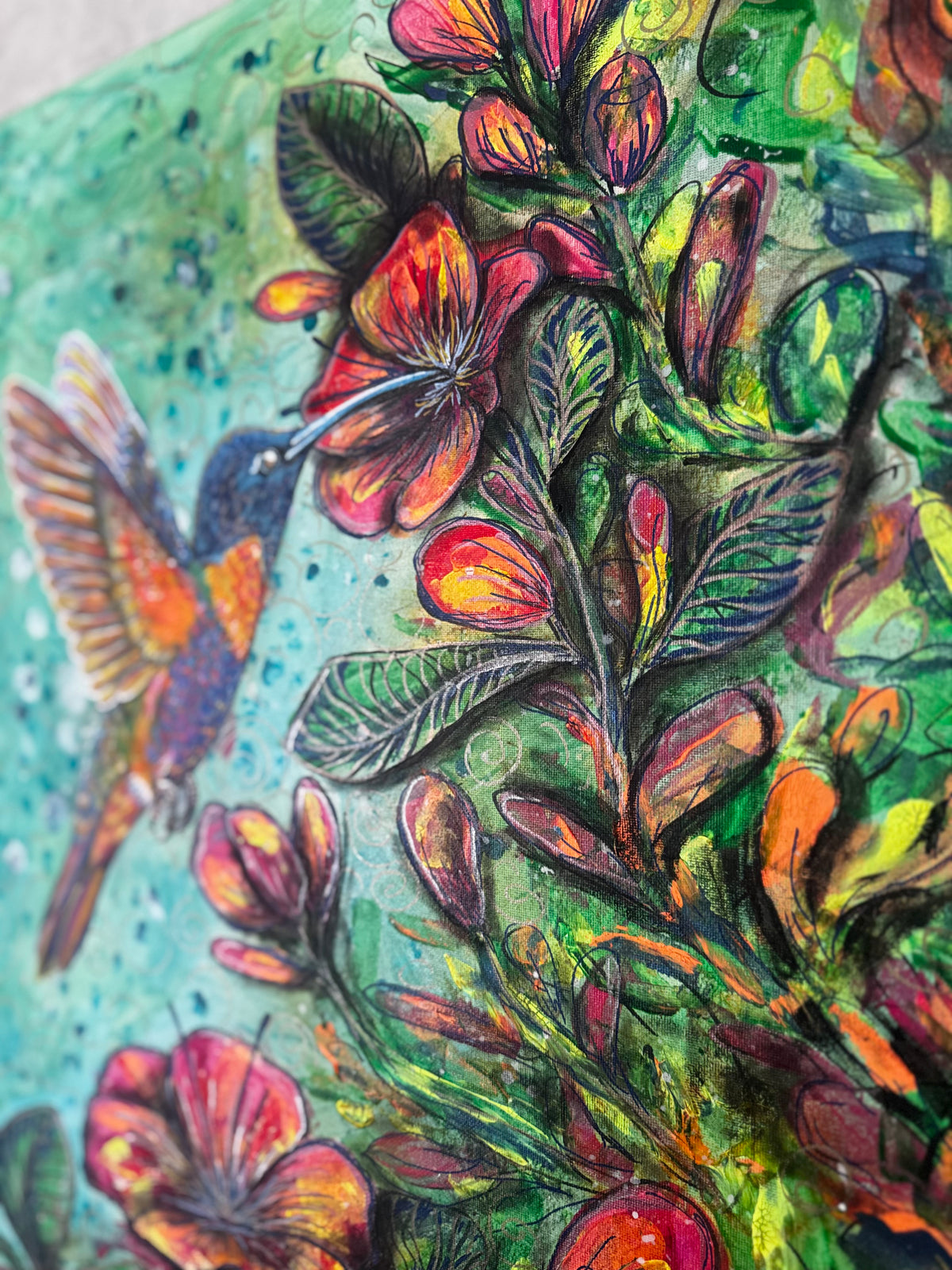 Original Acrylic Painting – Nectar. Canvas, 50x70