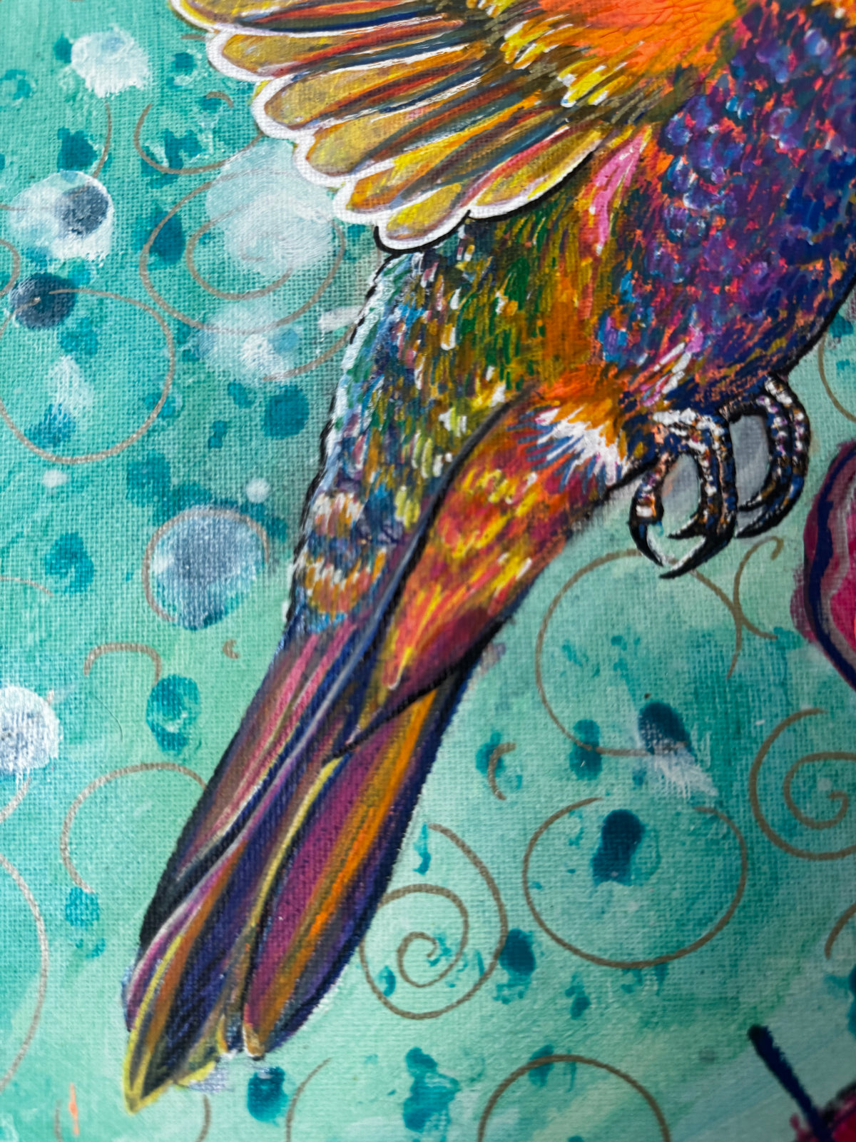 Original Acrylic Painting – Nectar. Canvas, 50x70