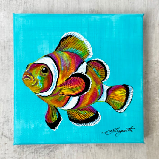 Original Acrylic Paintings – Ocean & Nature Collection, Set of 4