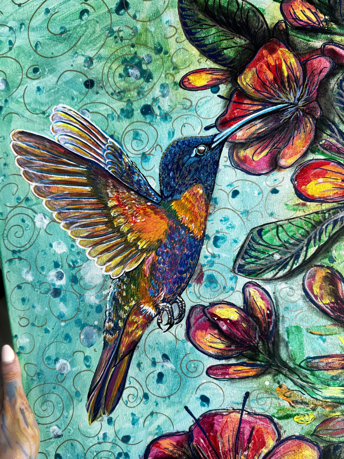 Original Acrylic Painting – Nectar. Canvas, 50x70