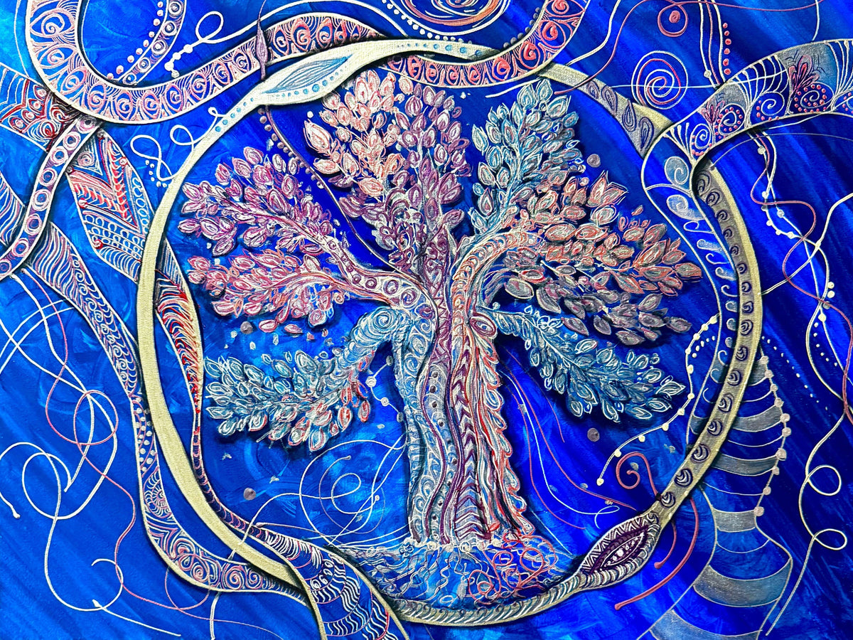 Original Acrylic Painting – The Branches of Light, Canvas 80x60