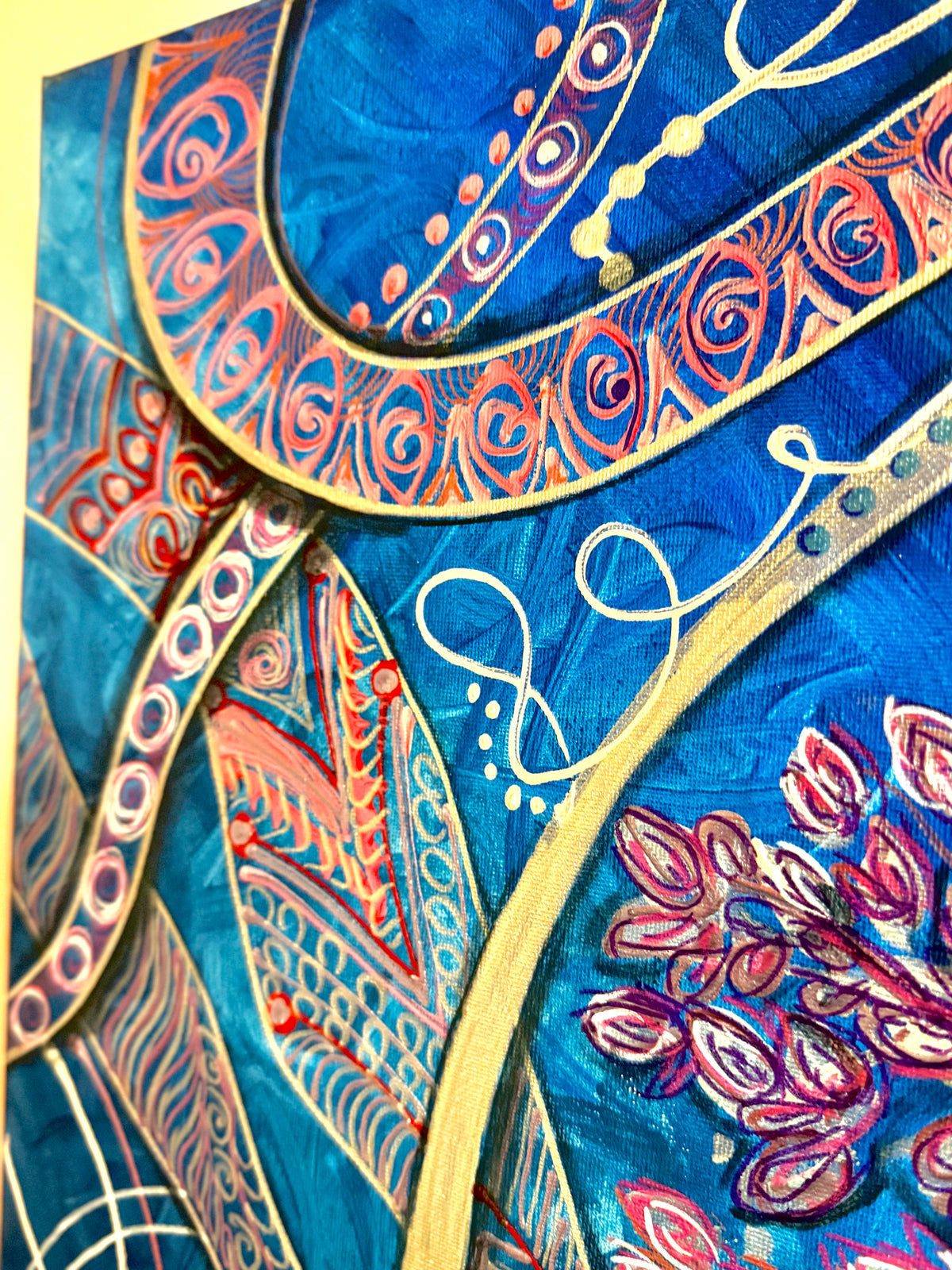 Original Acrylic Painting – The Branches of Light, Canvas 80x60