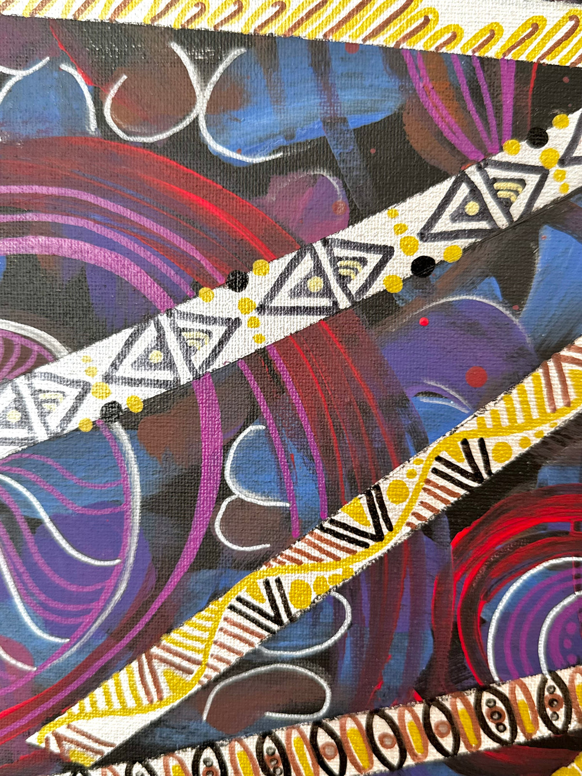 Original Acrylic Painting – Fragile Shards, Canvas 80x60