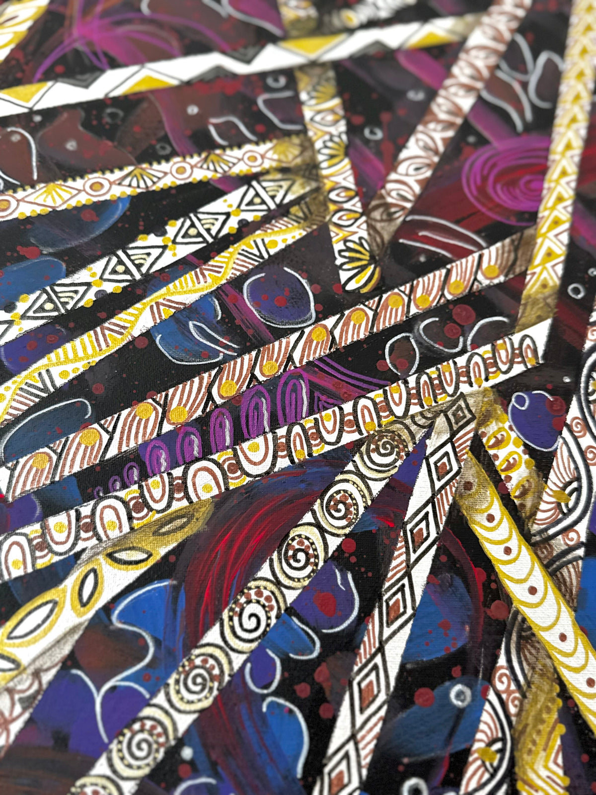 Original Acrylic Painting – Fragile Shards, Canvas 80x60