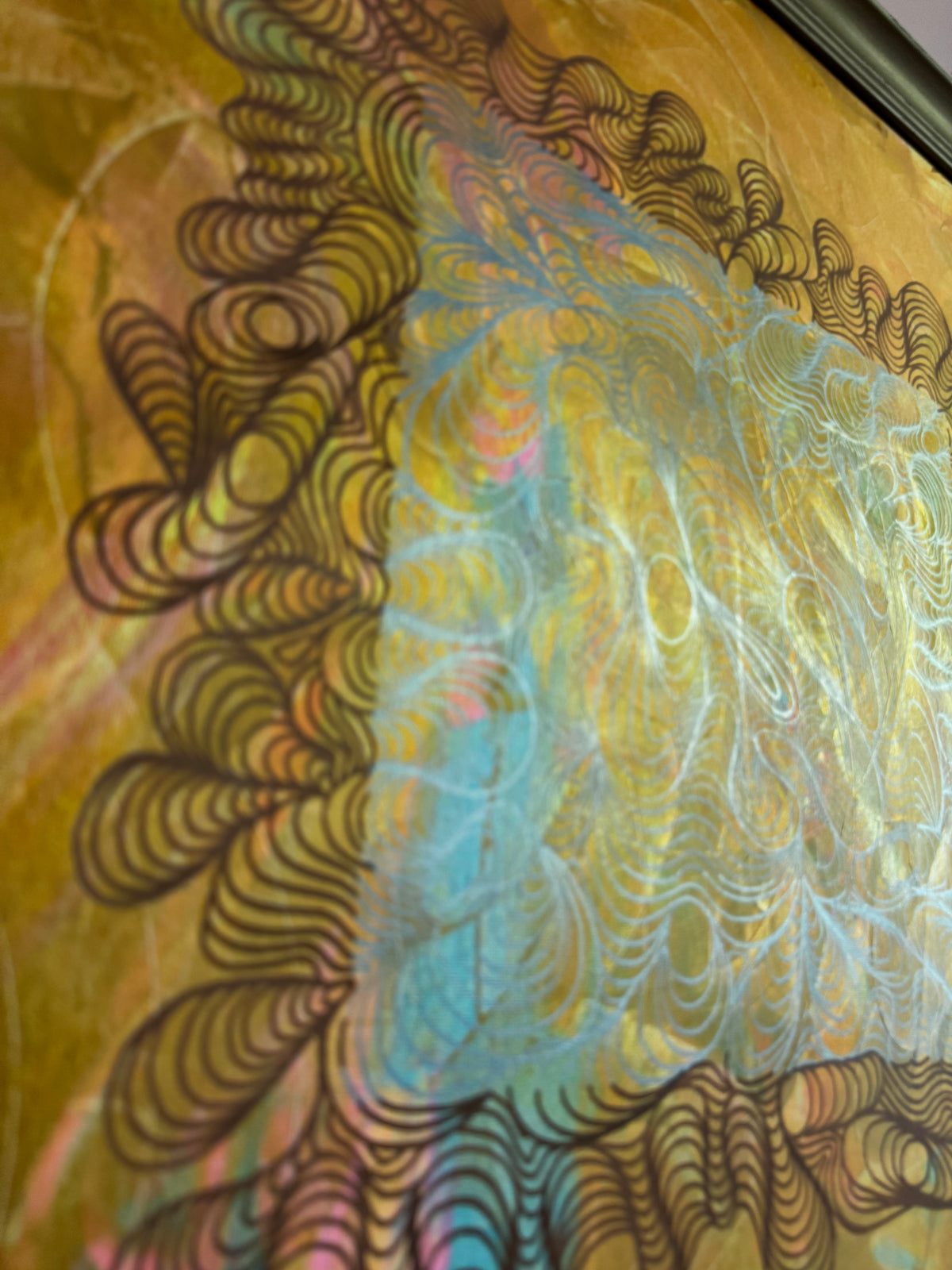 Original Acrylic Painting – When the Door Closes, the Window Opens, Abstract Canvas 80x60