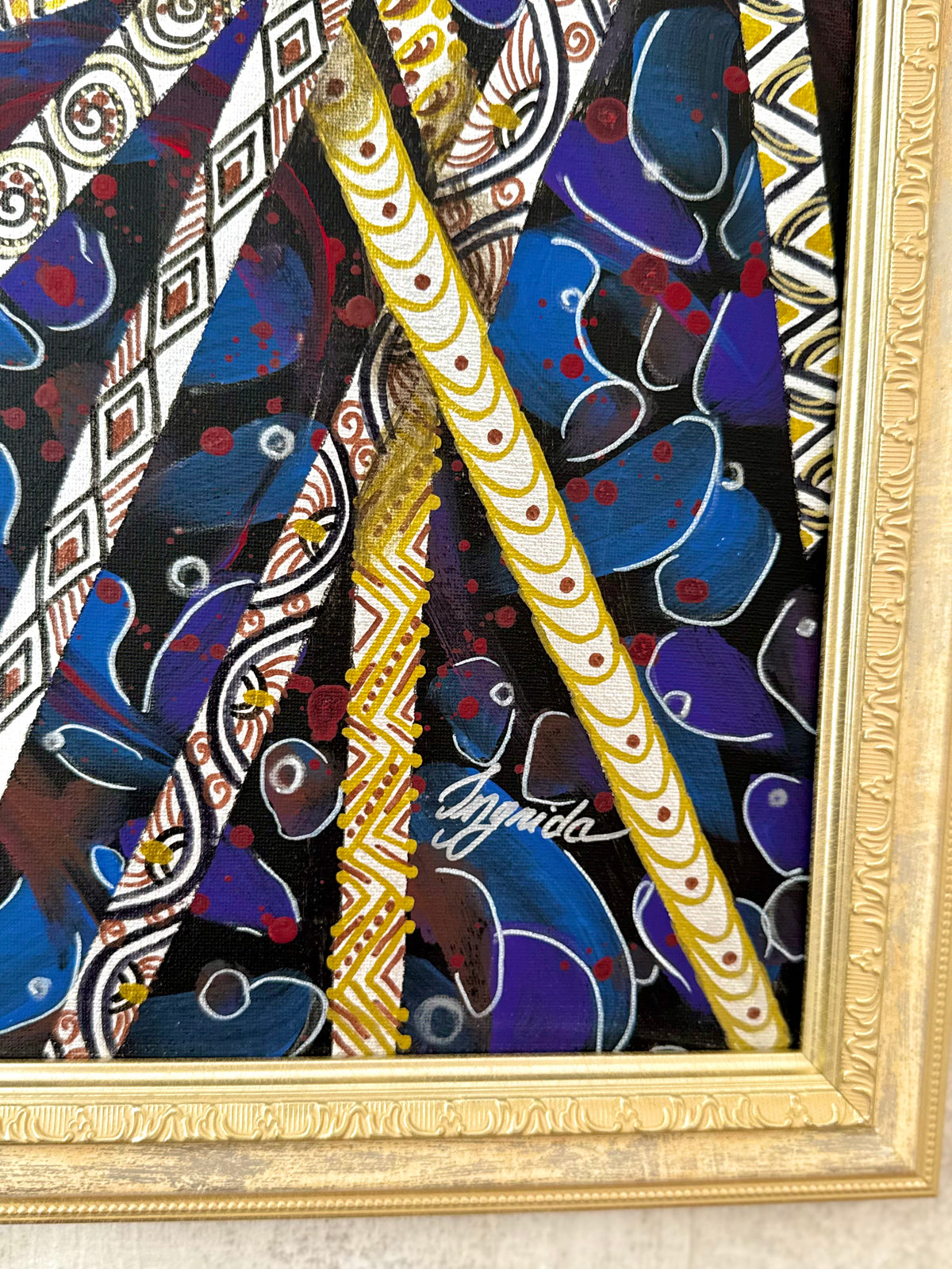 Original Acrylic Painting – Fragile Shards, Canvas 80x60
