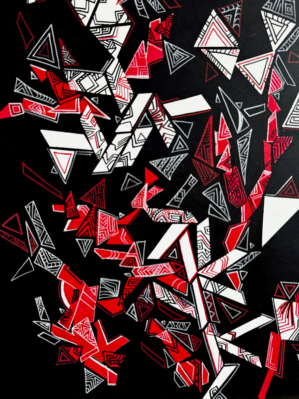 Original Acrylic Painting – Fragments of Time, Canvas 80x60