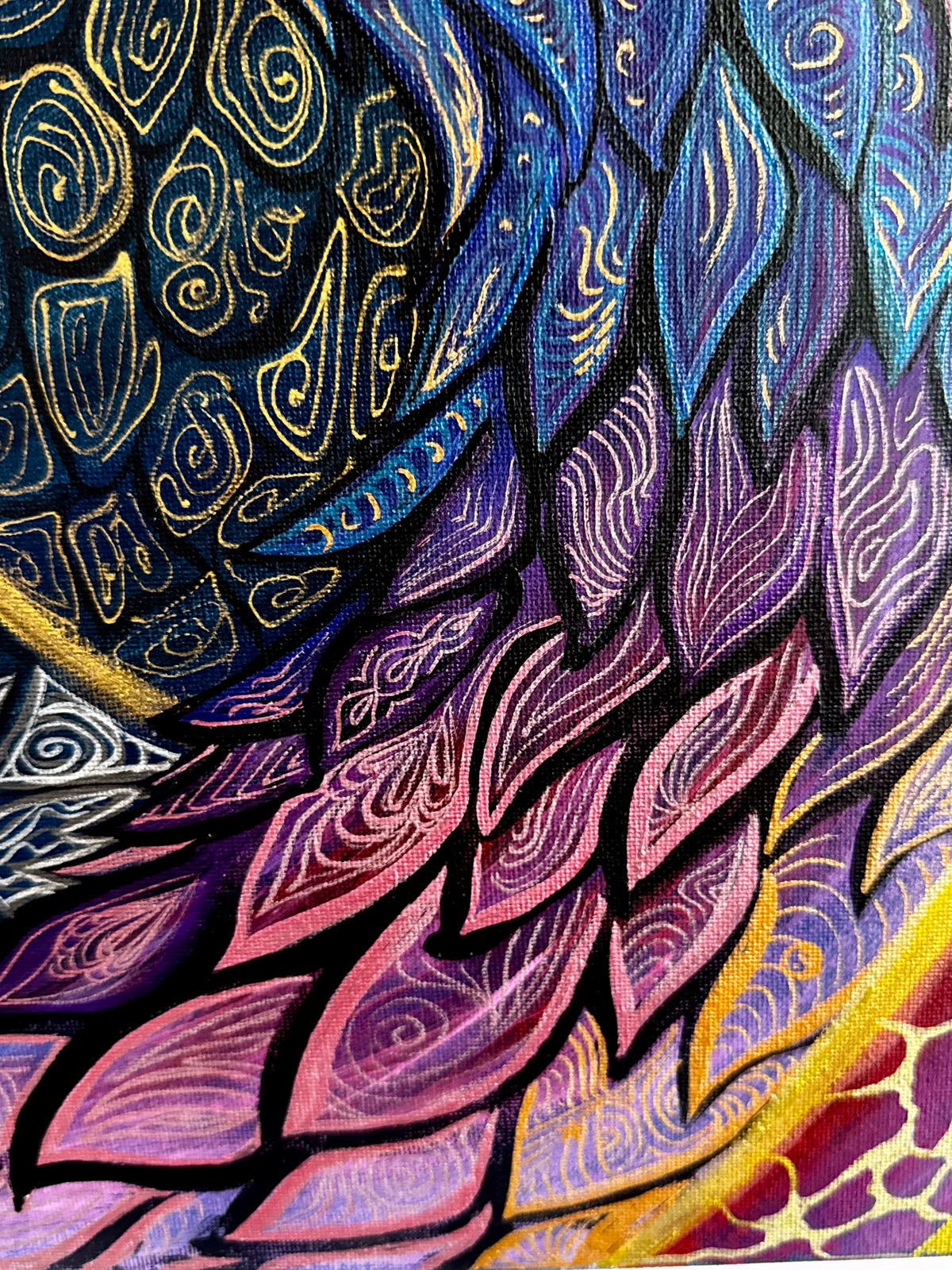 Original Acrylic Painting – Two Souls, One Melody, Canvas 100x50