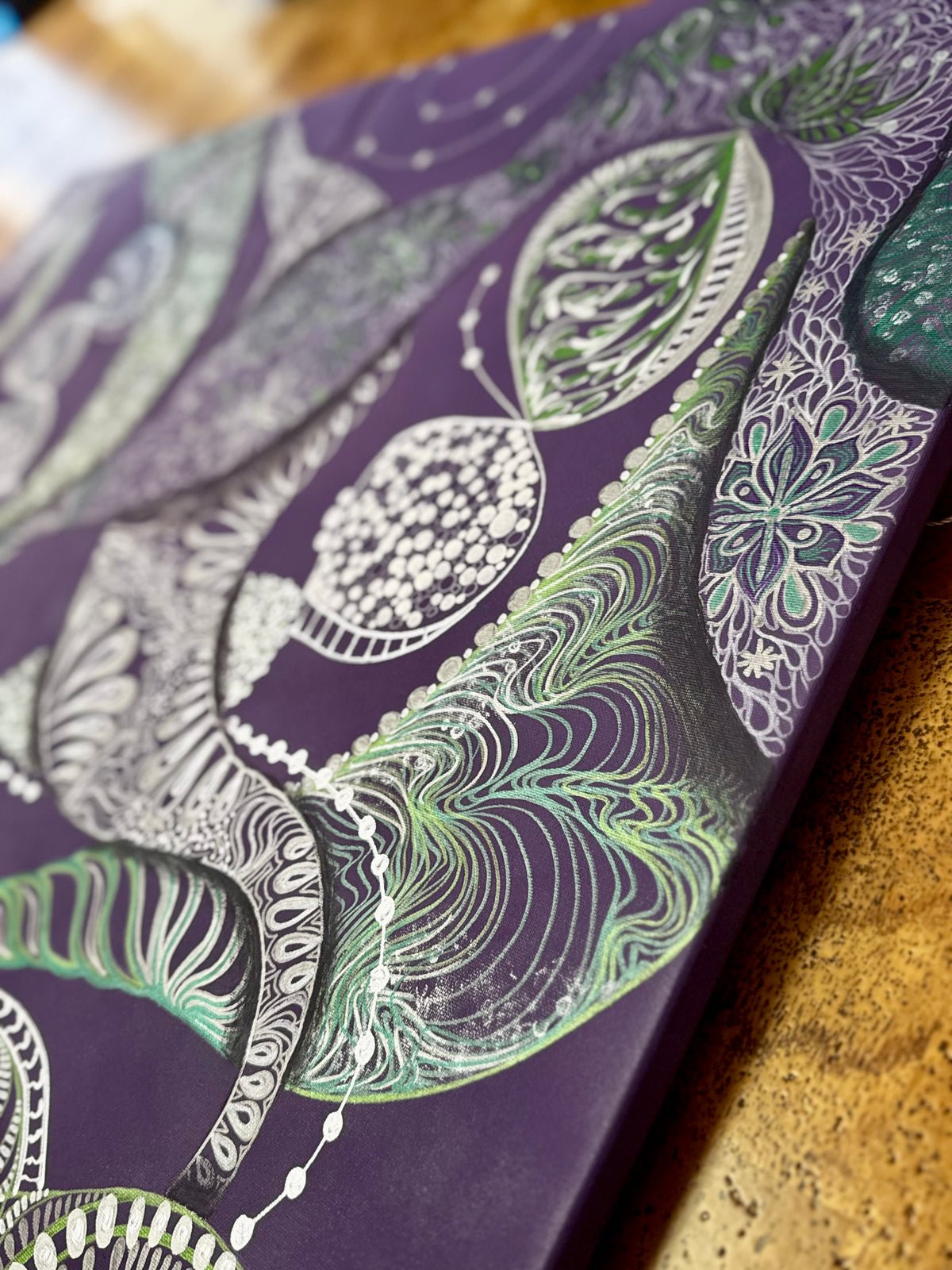 Original Acrylic Painting – A Dance with Time, Diptych 100x50 cm x2