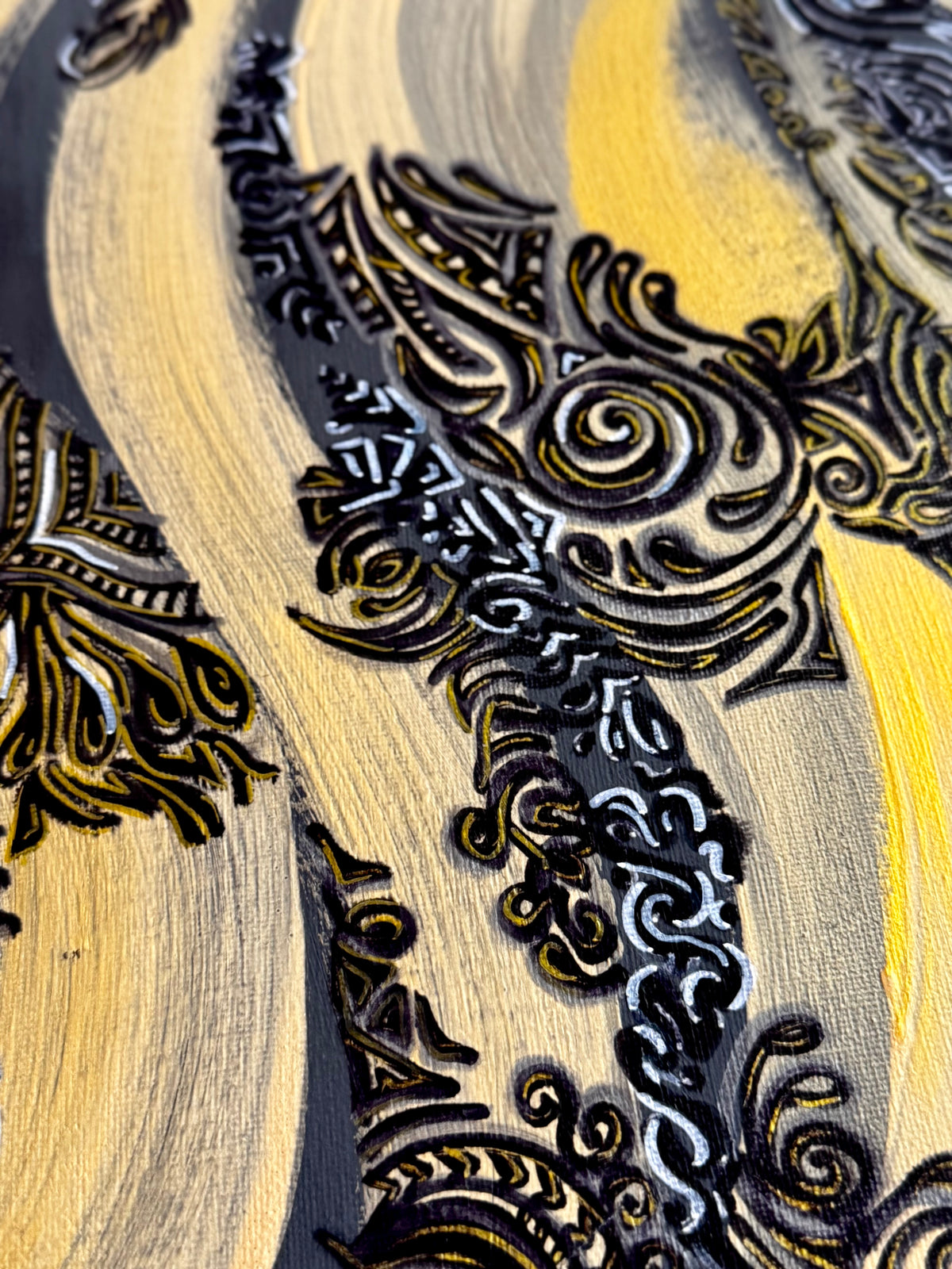 Original Acrylic Painting – Radiant Waves, Canvas 80x60