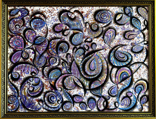 Original Acrylic Painting – Mischief of the Genie, Canvas 80x60