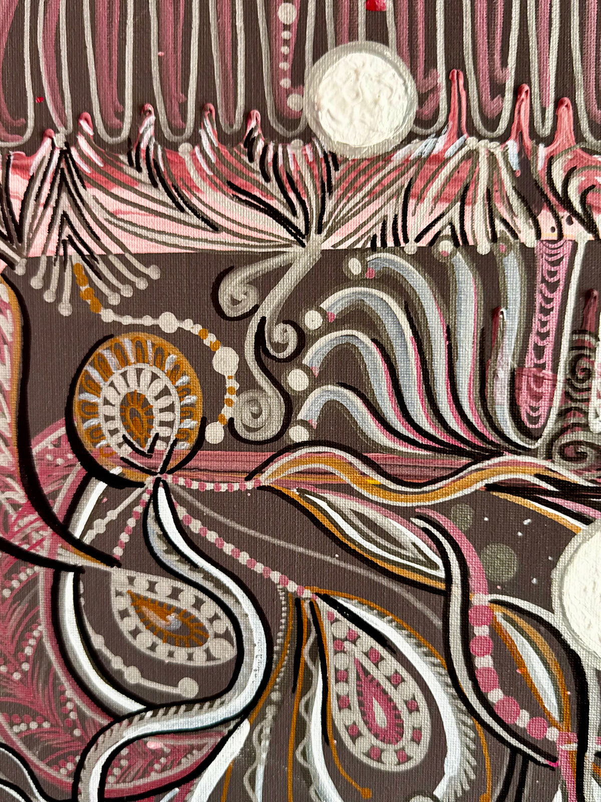 Original Acrylic Painting – Losing Marbles, Canvas 80x60