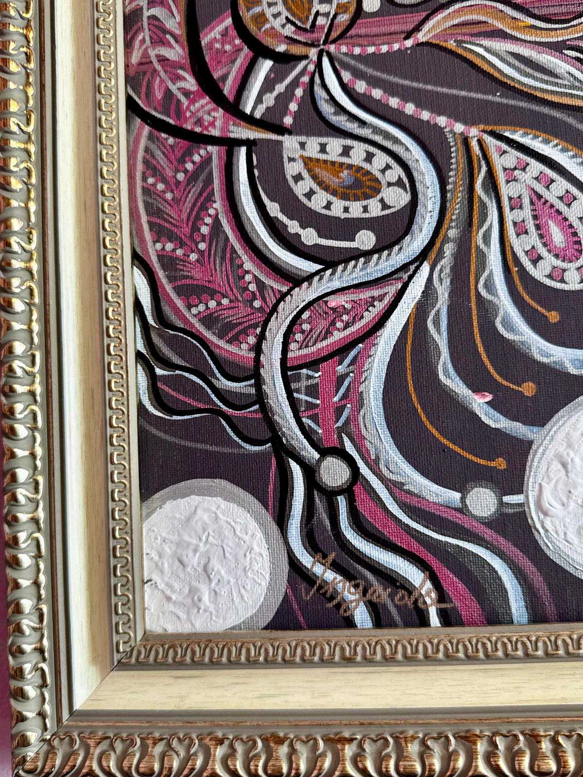 Original Acrylic Painting – Losing Marbles, Canvas 80x60