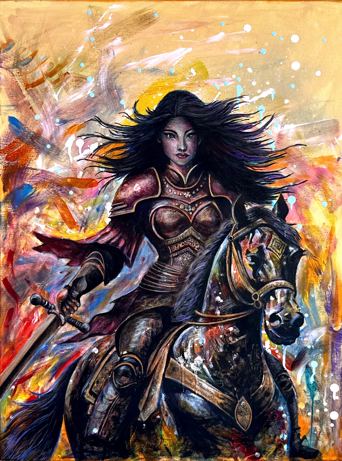 Original Acrylic Painting – The Shadow Dancer, Canvas 60x80
