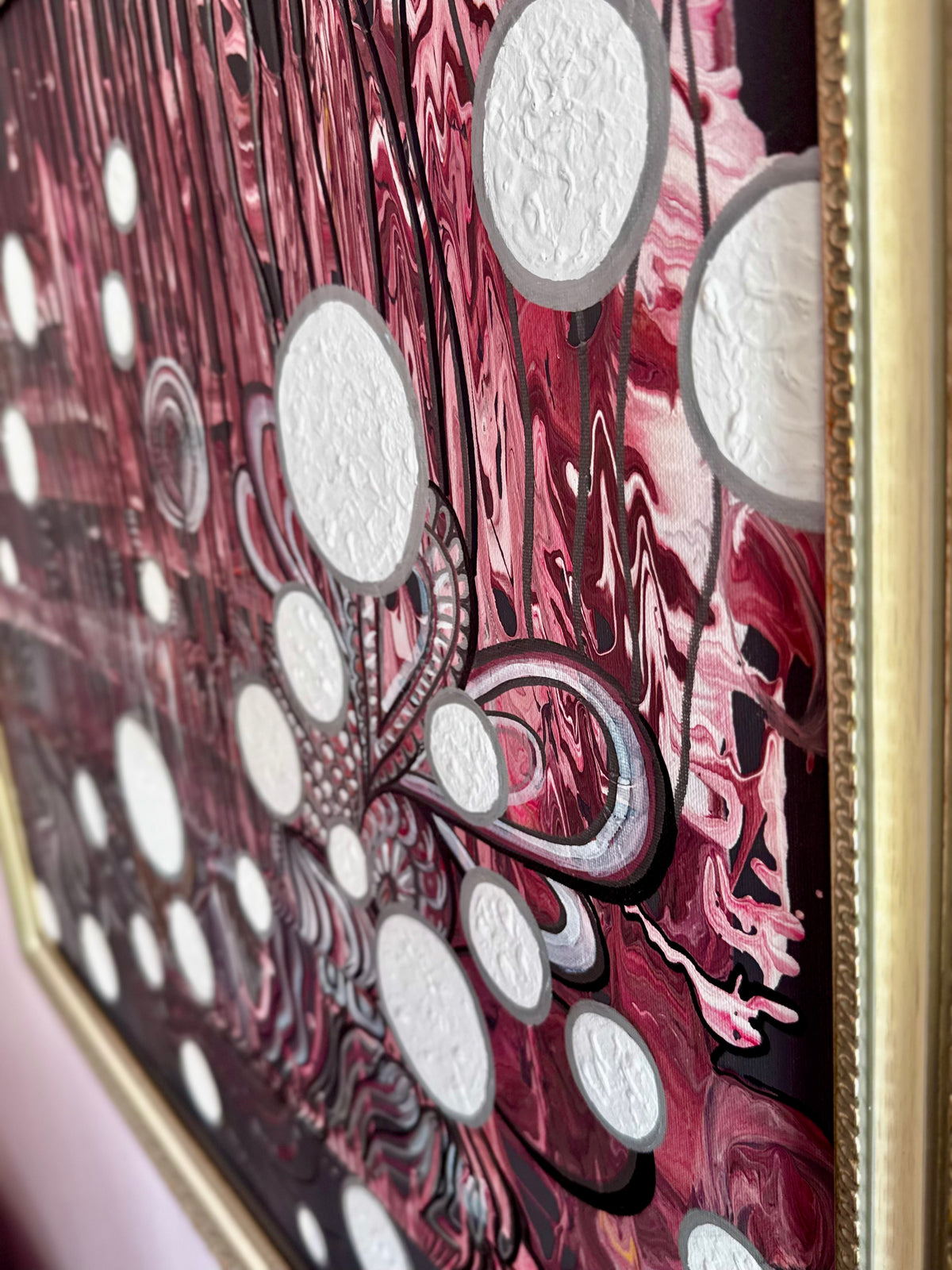 Original Acrylic Painting – Losing Marbles, Canvas 80x60