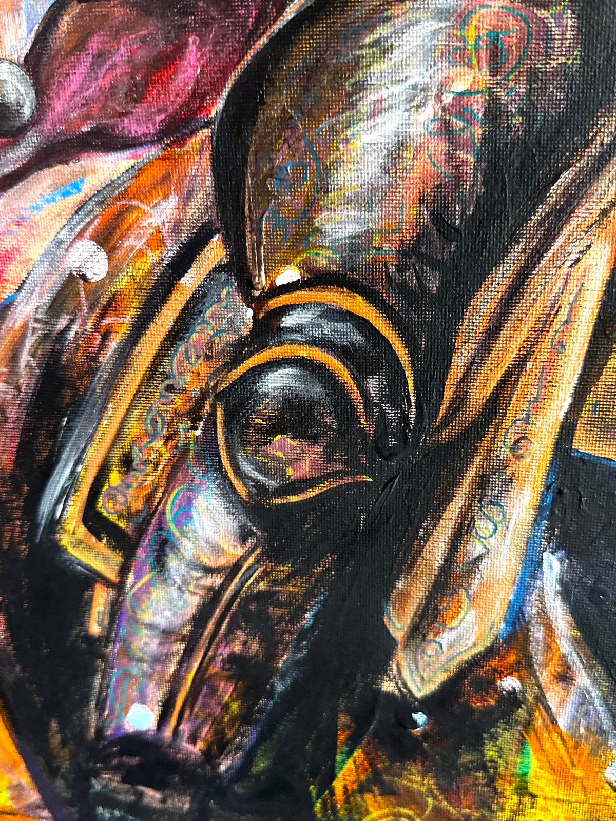 Original Acrylic Painting – The Shadow Dancer, Canvas 60x80